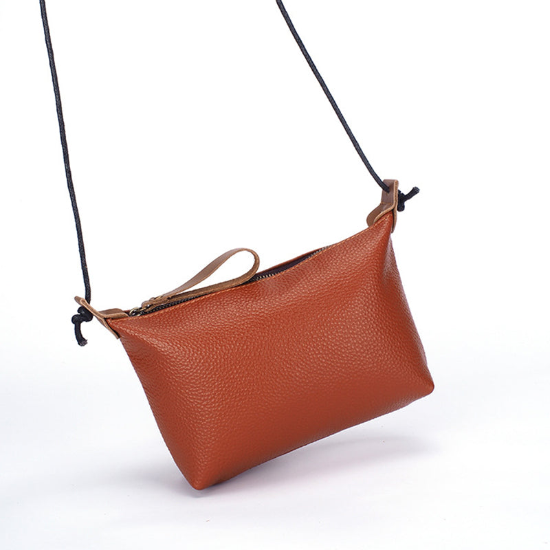 277 Simple Stylish Cowhide Leather Women Crossbody Bag Cosmetic Phone Zipper Carrying Bag 277 Simple Stylish Cowhide Leather Women Crossbody Bag Cosmetic Phone Zipper Carrying Bag